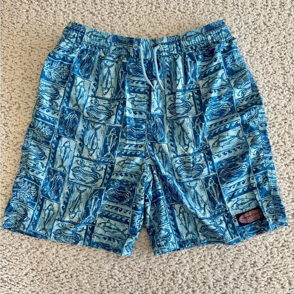 Vineyard Vines, Boys' Printed Chappy Swim Trunks, Size 16